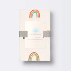 Polyester Rayon Fitted Crib Sheet - Rainbows - Cloud Island™ -CloudIsland Sales Store GUEST 01639ce1 f0e4 4d3d 83a7 762360ca1ba2