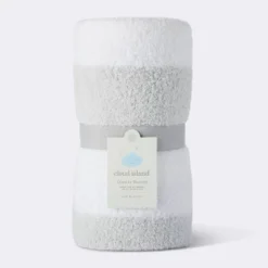 Chenille Stripe Baby Blanket - Gray And White Stripes - Cloud Island™ -CloudIsland Sales Store GUEST 0324882f 509f 4a9b ba22 358ea19cbf70