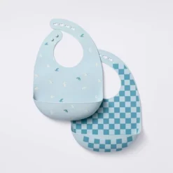 Silicone Bibs - 2pk - Birds/Checker - Cloud Island™ 7 Silicone Bibs - 2pk - Birds/Checker - Cloud Island™ -CloudIsland Sales Store GUEST 05baecde ad3c 436e 932f bd0032982d3b