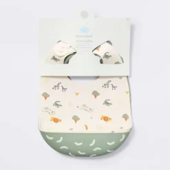 Silicone Bibs - 2pk - Animals/Cresents - Cloud Island™ -CloudIsland Sales Store GUEST 0864db87 d00c 4439 91c8 075a17a6097d