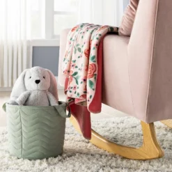 Plush Baby Blanket - Floral Blooms - Cloud Island™