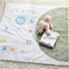 Milestone Swaddle Baby Blanket With Felt Frame - Multi Dot - Cloud Island™
