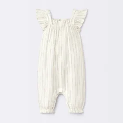 Baby Girls' Striped Gauze Long Legged Romper - Cloud Island™ Cream -CloudIsland Sales Store GUEST 151e4b2f 1410 47a9 9ab8 33e1752119f2