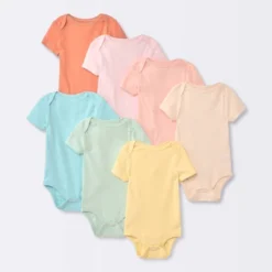Baby 7pk Short Sleeve Bodysuit - Cloud Island™ Turquoise Blue 7 Baby 7pk Short Sleeve Bodysuit - Cloud Island™ Turquoise Blue -CloudIsland Sales Store GUEST 153ba0b3 3311 468e a375 d8b5cc67691c