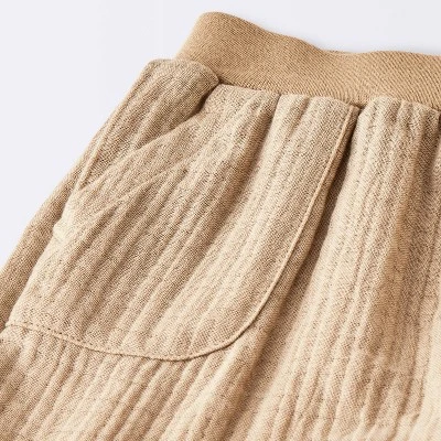 Baby Boys' 2pc Striped Pocket T-Shirt And Shorts Set - Cloud Island™ Tan 3 Baby Boys' 2pc Striped Pocket T-Shirt And Shorts Set - Cloud Island™ Tan - Image 3