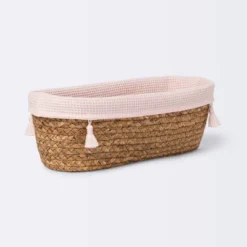 Natural Weave Oval Storage Bin With Waffle Weave Liner - Cloud Island™ -CloudIsland Sales Store GUEST 1e6641ca 4f0e 49c7 9393 e36b79ebf5a7
