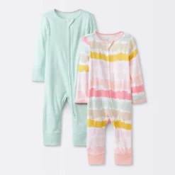 Baby Girls' 2pk Zip Romper - Cloud Island™ 8 Baby Girls' 2pk Zip Romper - Cloud Island™ -CloudIsland Sales Store GUEST 1f035297 eb04 47d5 8007 56efe4d860be