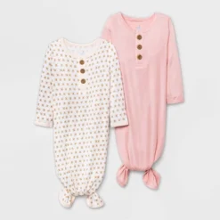 Baby Girls' 2pk Modal Tie NightGown - Cloud Island™ Pink 7 Baby Girls' 2pk Modal Tie NightGown - Cloud Island™ Pink -CloudIsland Sales Store GUEST 261e7217 0f0a 40b9 bec6 74f8b1f7e4c6