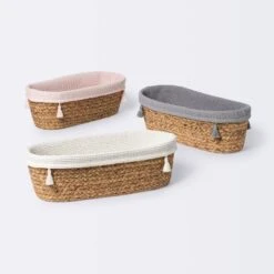 Natural Weave Oval Storage Bin With Waffle Weave Liner - Cloud Island™ -CloudIsland Sales Store GUEST 290cd034 f4d7 4299 823d 2ffe34079b0e