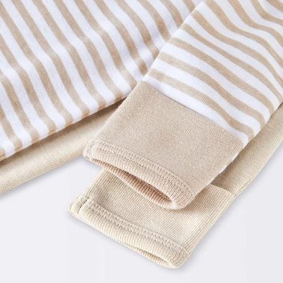 Baby 2pk Cotton Gown - Cloud Island™ Khaki Preemie 3 Baby 2pk Cotton Gown - Cloud Island™ Khaki Preemie - Image 3