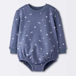 Baby Boys' Mushroom Sweatshirt Romper - Cloud Island™ Navy Blue -CloudIsland Sales Store GUEST 433d66ca 61e9 4ed9 b7c2 aef3d640e86d