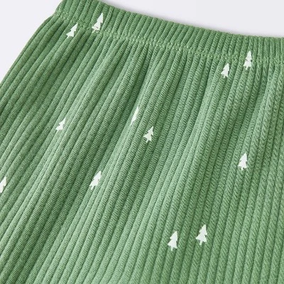 Baby Boys' 2pc Wide Ribbed Top & Bottom Set - Cloud Island™ Green 3 Baby Boys' 2pc Wide Ribbed Top & Bottom Set - Cloud Island™ Green - Image 3