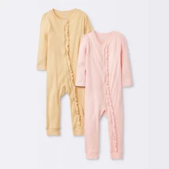 Baby 2pk Basic Wide Rib Romper - Cloud Island™ Pink -CloudIsland Sales Store GUEST 565ff6e3 05ac 44e0 baf2 39aaa26dc3b8