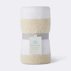 Chenille Stripe Baby Blanket - Khaki And White Stripes - Cloud Island™ -CloudIsland Sales Store GUEST 5e253cb6 9de0 47c7 8cf0 6bcbbfffa040