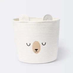 Medium Coiled Rope Round Basket Sleepy Bear - Cream - Cloud Island™ 7 Medium Coiled Rope Round Basket Sleepy Bear - Cream - Cloud Island™ -CloudIsland Sales Store GUEST 62be5e8c 74ee 4c31 ab9e 027a2e268774
