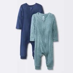 Baby Boys' 2pk Stars So Very Soft Modal Blend Romper - Cloud Island™ Navy Blue -CloudIsland Sales Store GUEST 62ee34bf 569a 4fd3 8792 f8ffdfd05957