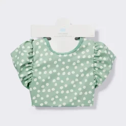 Short Sleeve Bib - Floral Ruffle - Cloud Island™ 6 Short Sleeve Bib - Floral Ruffle - Cloud Island™ -CloudIsland Sales Store GUEST 66cdc940 8921 4903 9a85 fb5353e7da02