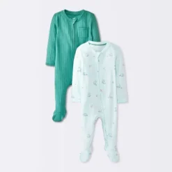 Baby Boys' 2pk Cozy Wide Ribbed Animals Sleep N' Play - Cloud Island™ Blue -CloudIsland Sales Store GUEST 6df9f6ca 37cb 46f7 97fd cad6e17ce3e8