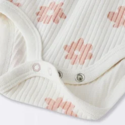 Baby 2pc Floral Wide Ribbed Top & Bottom Set - Cloud Island™ Cream -CloudIsland Sales Store GUEST 725b7dae 93aa 4521 be43 39682c4a245a