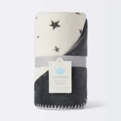 Plush Baby Blanket Gray Stars - Gray - Cloud Island™ -CloudIsland Sales Store GUEST 738965e3 937a 4830 a786 0f0b0ac6fb6e