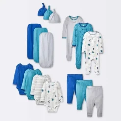 Baby Boys' 16pk Layette Gifting Bundle - Cloud Island™ Blue -CloudIsland Sales Store GUEST 73b903eb 5896 453a aeb8 ee04930c2ca7