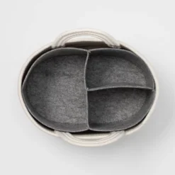 Coiled Rope Diaper Caddy With Dividers - Cloud Island™ Cream -CloudIsland Sales Store GUEST 7f5e960b d644 465e 8a6b 1a2091651e69