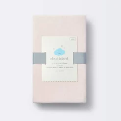 Polyester Rayon Fitted Crib Sheet - Light Pink - Cloud Island™ -CloudIsland Sales Store GUEST 81e2b0d1 5076 4cf0 bc63 3e8947fc552c