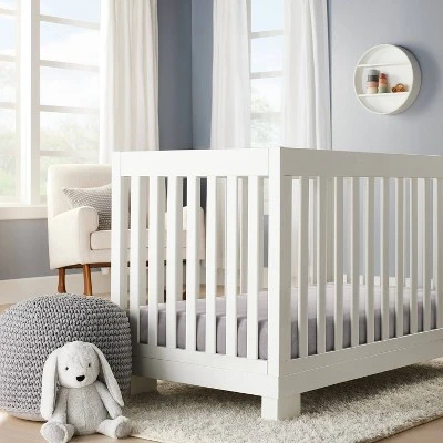 Plush Polyester Spandex Fitted Crib Sheet - Solid Gray - Cloud Island™ 1 Plush Polyester Spandex Fitted Crib Sheet - Solid Gray - Cloud Island™