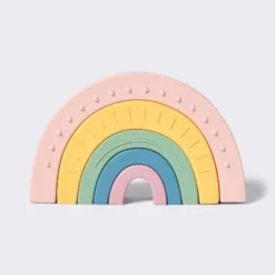 Silicone Toy - Rainbow Stacker - Cloud Island™ -CloudIsland Sales Store GUEST 893674fe 4229 4ca5 af03 03365ee5dd77