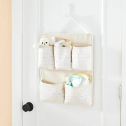 Wall Hanging Storage With Slub Stitching - Cream - Cloud Island™