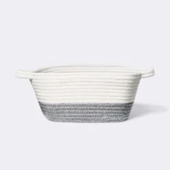 Square Coiled Rope Bin With Color Band - Cloud Island™ 6 Square Coiled Rope Bin With Color Band - Cloud Island™ -CloudIsland Sales Store GUEST 98ecb9e4 a743 413d 90b2 3c7410fd4153