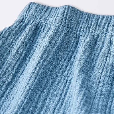 Baby Girls' 2pc Gauze Long Sleeve Top And Bloomer Set - Cloud Island™ Blue 3 Baby Girls' 2pc Gauze Long Sleeve Top And Bloomer Set - Cloud Island™ Blue - Image 3