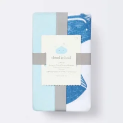 Fitted Jersey Crib Sheet Whales - Solid Blue - 2pk - Cloud Island™ 5 Fitted Jersey Crib Sheet Whales - Solid Blue - 2pk - Cloud Island™ -CloudIsland Sales Store GUEST a7687748 f28c 432a a386 ec9fef5228c2
