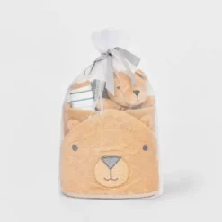 New Release 3 Baby 6pk Bear Bath Towel - Cloud Island™ Brown