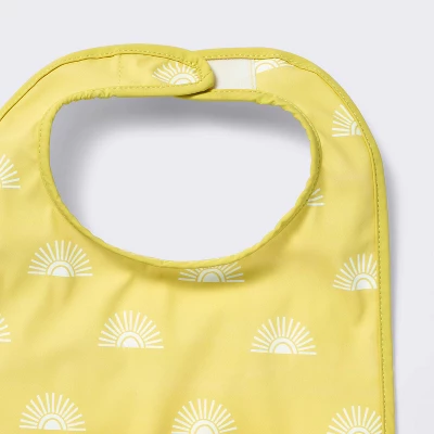 Water-Resistant Bibs - 3pk - Suns/Stripe - Cloud Island™ 2 Water-Resistant Bibs - 3pk - Suns/Stripe - Cloud Island™ - Image 2