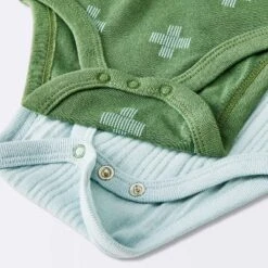 Baby Boys' 4pk Bear Short Sleeve Bodysuits - Cloud Island™ Ivory/Blue/Green -CloudIsland Sales Store GUEST c215bf52 5853 432c be58 2159b1d81bd2