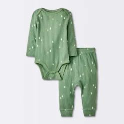 Baby Boys' 2pc Wide Ribbed Top & Bottom Set - Cloud Island™ Green 7 Baby Boys' 2pc Wide Ribbed Top & Bottom Set - Cloud Island™ Green -CloudIsland Sales Store GUEST e059e468 7aa3 4735 ae1b 2c06e5464345