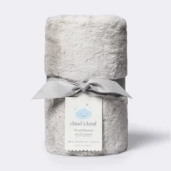 Solid Satin Edge Plush Blanket - Cloud Island™ Gray 5 Solid Satin Edge Plush Blanket - Cloud Island™ Gray -CloudIsland Sales Store GUEST ef58fef4 d999 41d3 8f90 c10a880399a3