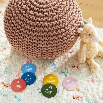 Round Monthly Milestone Cards - Cloud Island™ 1 Round Monthly Milestone Cards - Cloud Island™